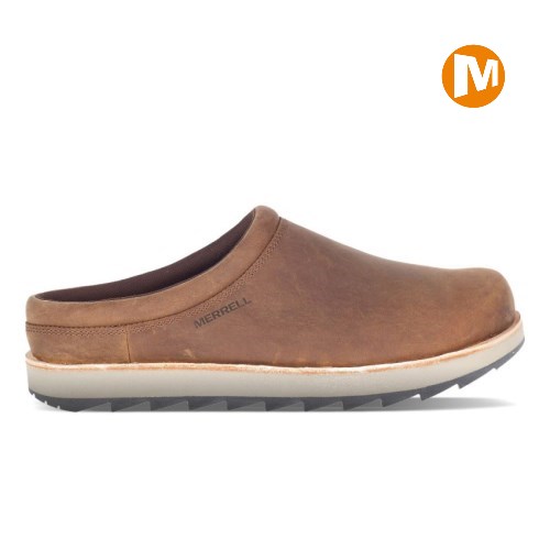 Pánské Clogs Merrell Juno Clog Leather Hnědé (CZ. NGIWD)